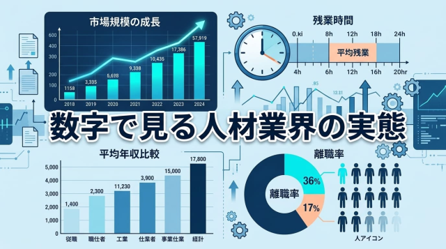 数字で見る人材業界の実態