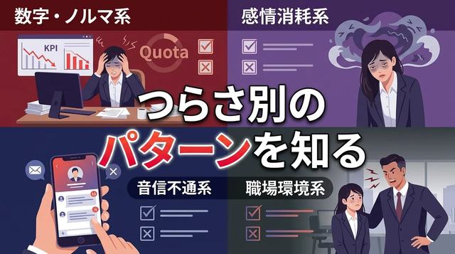  つらさ別のパターンを知る