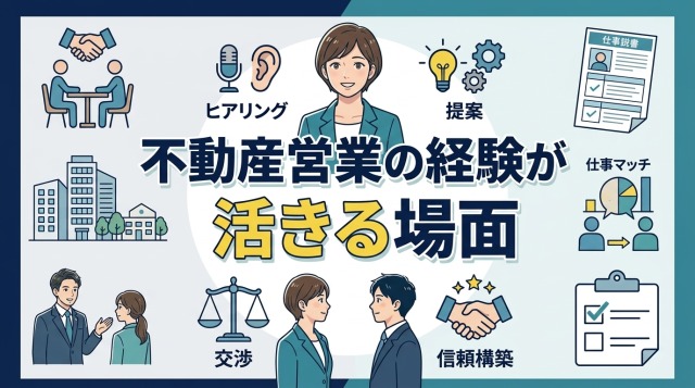 CAの仕事で不動産営業の経験が具体的に活きる3つの場面