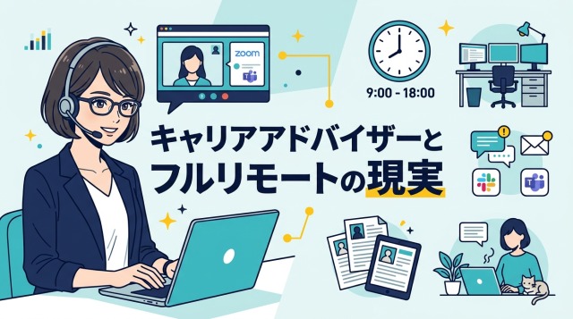 キャリアアドバイザーとフルリモートの現実