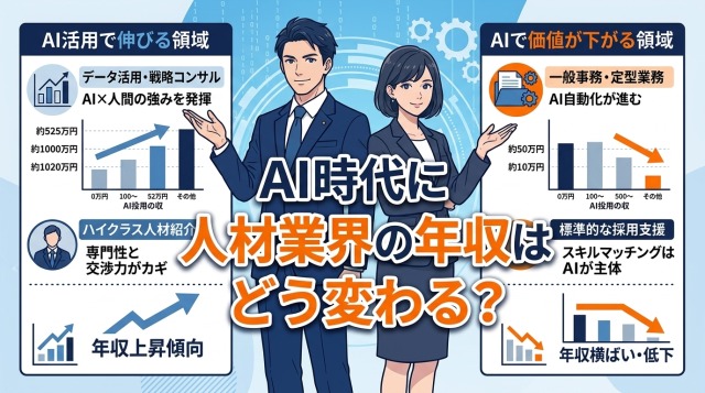 AI時代に人材業界の年収はどう変わるか