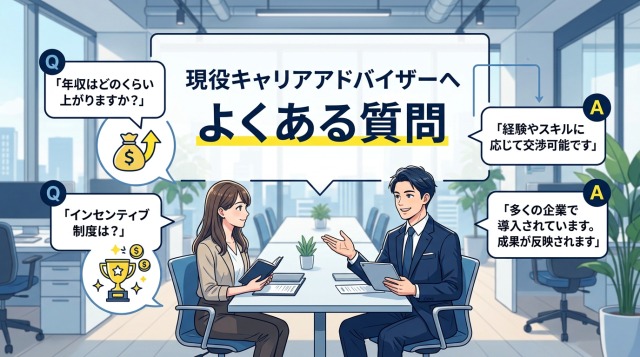 現役キャリアアドバイザーへよくある質問