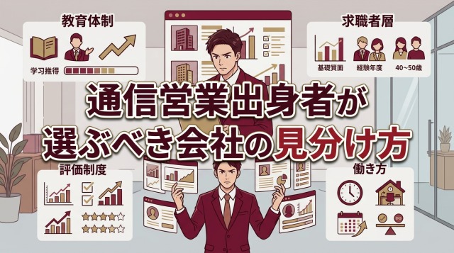 通信営業出身者が選ぶべき会社の見分け方
