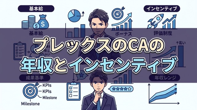 プレックスのキャリアアドバイザーの年収とインセンティブ