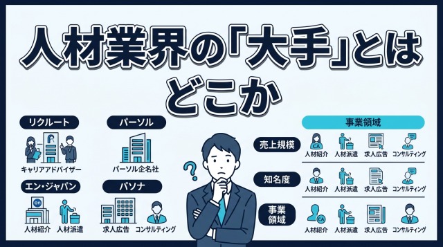 人材業界の「大手」とはどこか