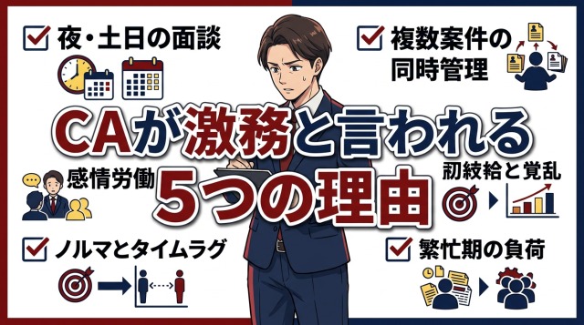 キャリアアドバイザーが激務と言われる5つの理由