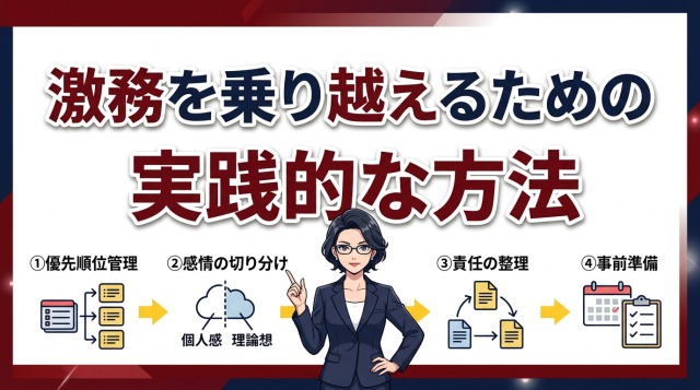 激務を乗り越えるための実践的な方法