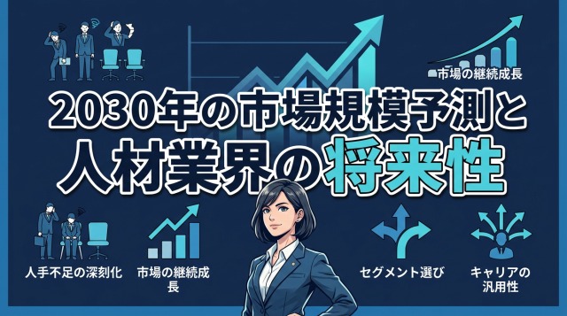 2030年の市場規模予測と人材業界の将来性