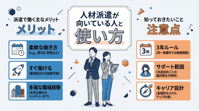 人材派遣が向いている人と使い方