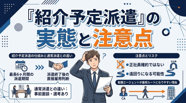 「紹介予定派遣」の実態と注意点