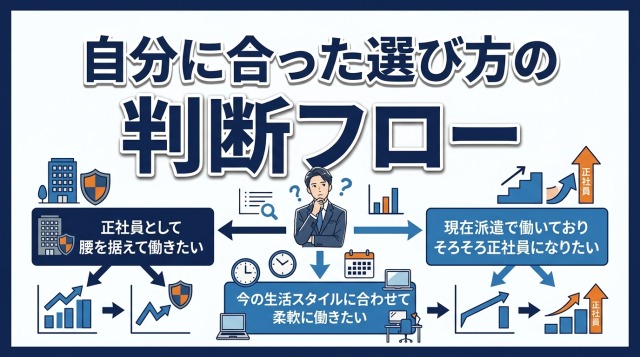 自分に合った選び方の判断フロー
