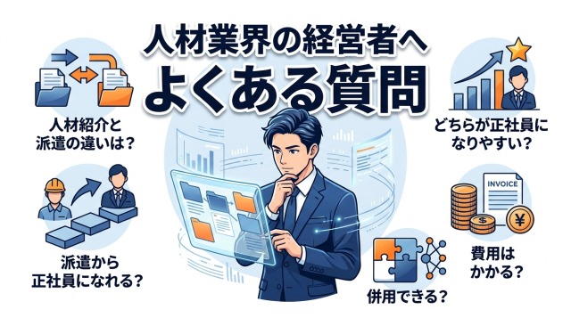 人材業界の経営者へよくある質問