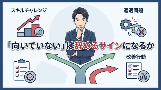 「向いていない」は辞めるサインになるか