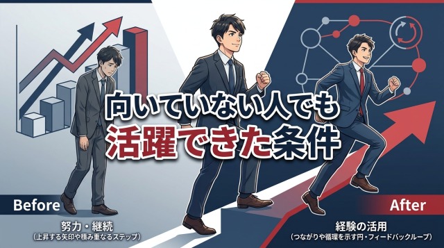 向いていない人でも活躍できた条件