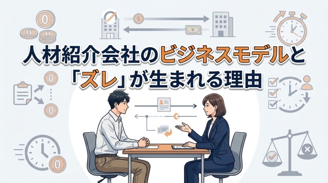 人材紹介会社のビジネスモデルと「ズレ」が生まれる理由