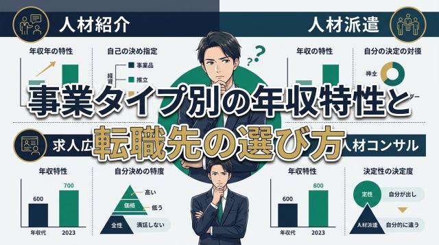 事業タイプ別の年収特性と選び方のコツ