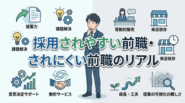 採用されやすい前職・されにくい前職のリアル