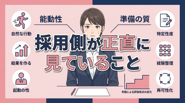 採用側が正直に見ていること