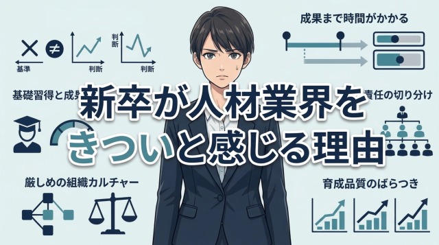 新卒が人材業界をきついと感じる理由
