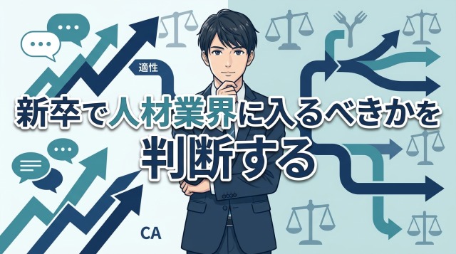 新卒で人材業界に入るべきかを判断する