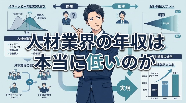 人材業界の年収は本当に低いのか