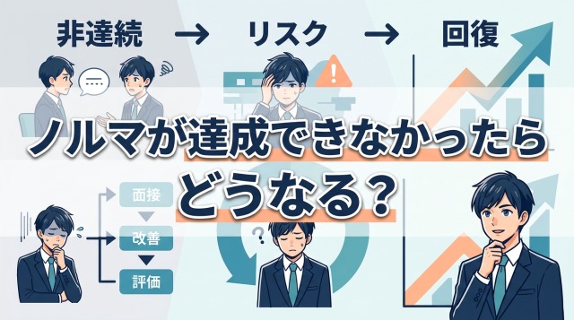 ノルマが達成できなかったらどうなる？