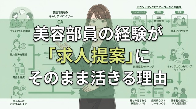 美容部員の経験が「求人提案」にそのまま活きる理由