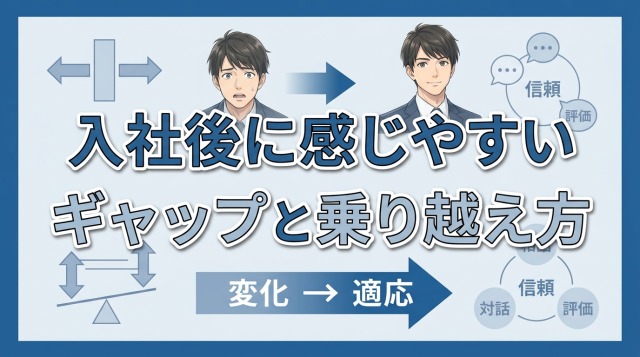 入社後に感じやすいギャップと乗り越え方