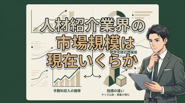 人材紹介業界の市場規模は現在いくらか