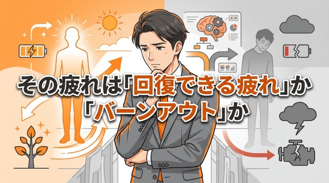 その疲れは「回復できる疲れ」か「バーンアウト」か