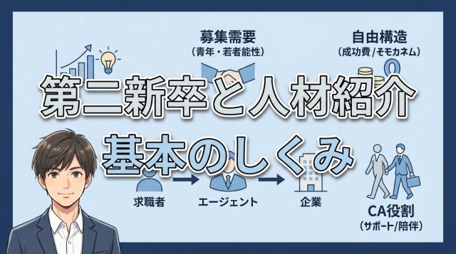 第二新卒と人材紹介、基本のしくみ