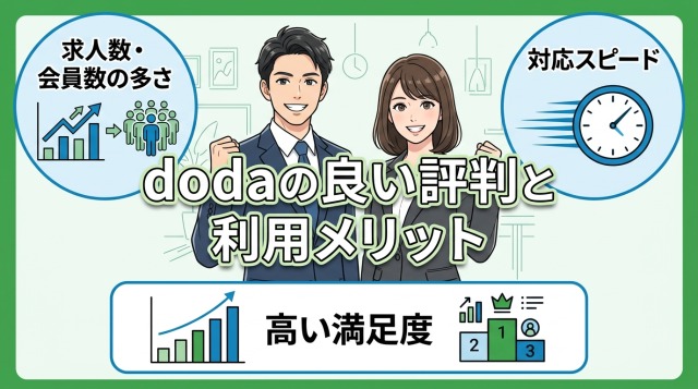 dodaの良い評判と利用メリット