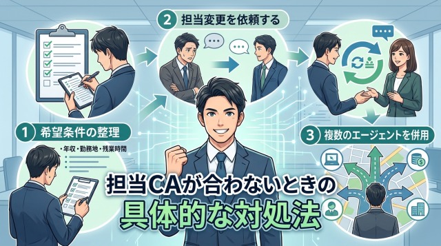 担当キャリアアドバイザーが合わないときの具体的な対処法