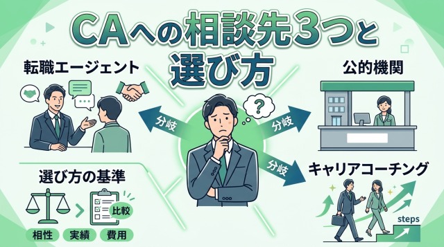 キャリアアドバイザーへの相談先3つと選び方