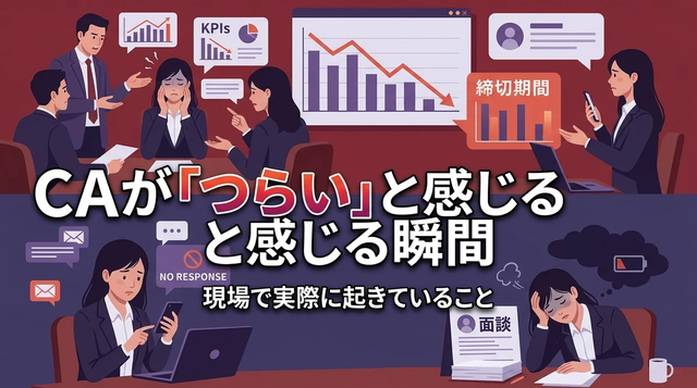 CAがつらいと感じる瞬間｜現場で実際に起きていること