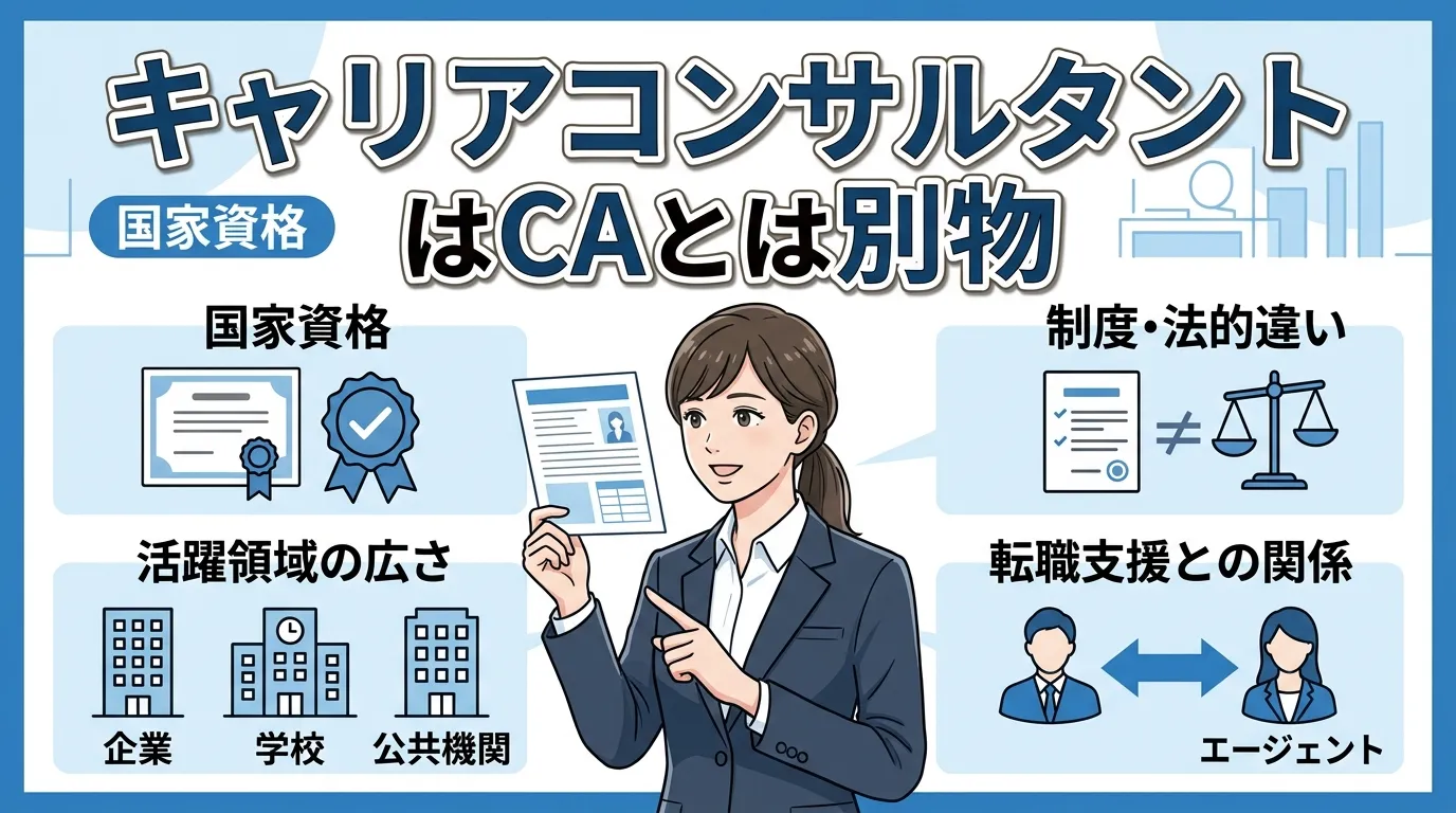 国家資格「キャリアコンサルタント」はキャリアアドバイザーとは別物