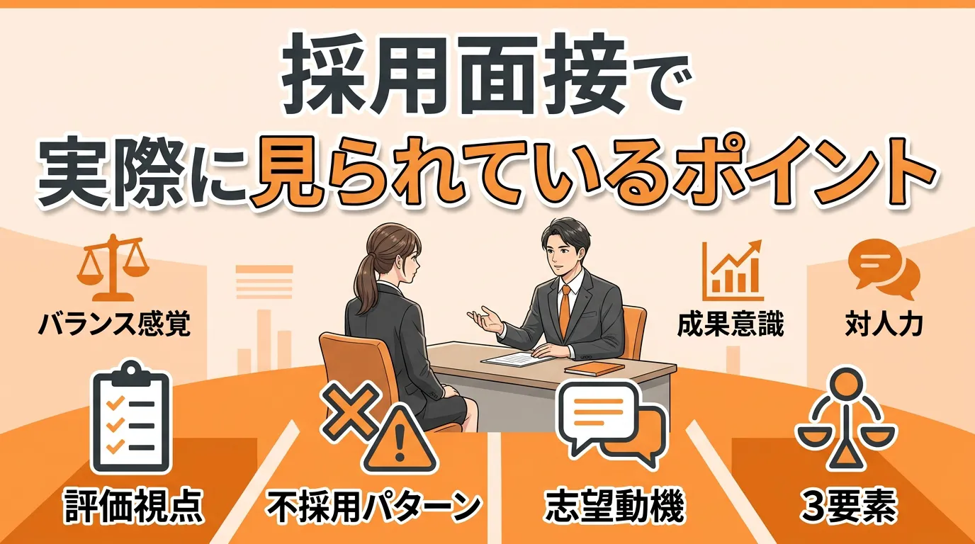 採用面接で実際に見られているポイント