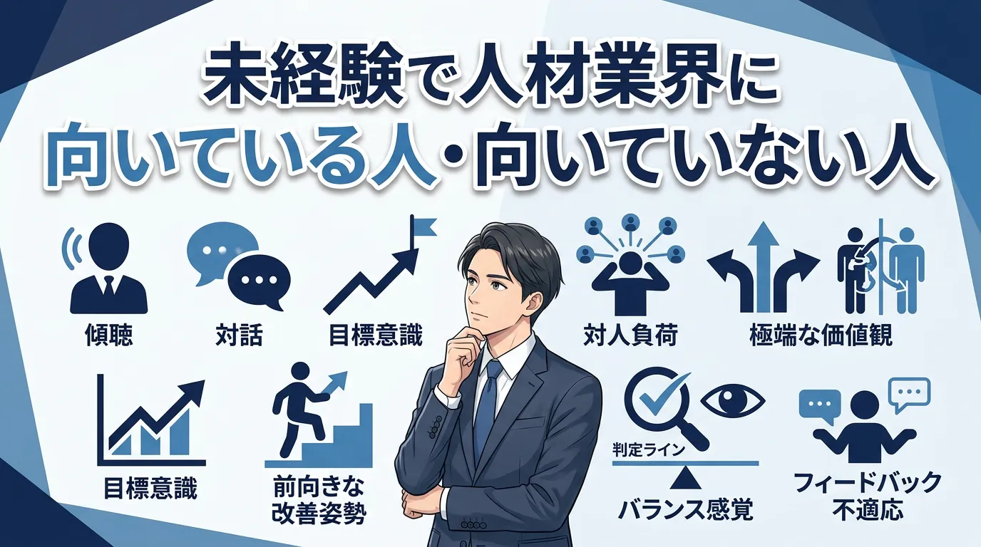 未経験で人材業界に向いている人・向いていない人