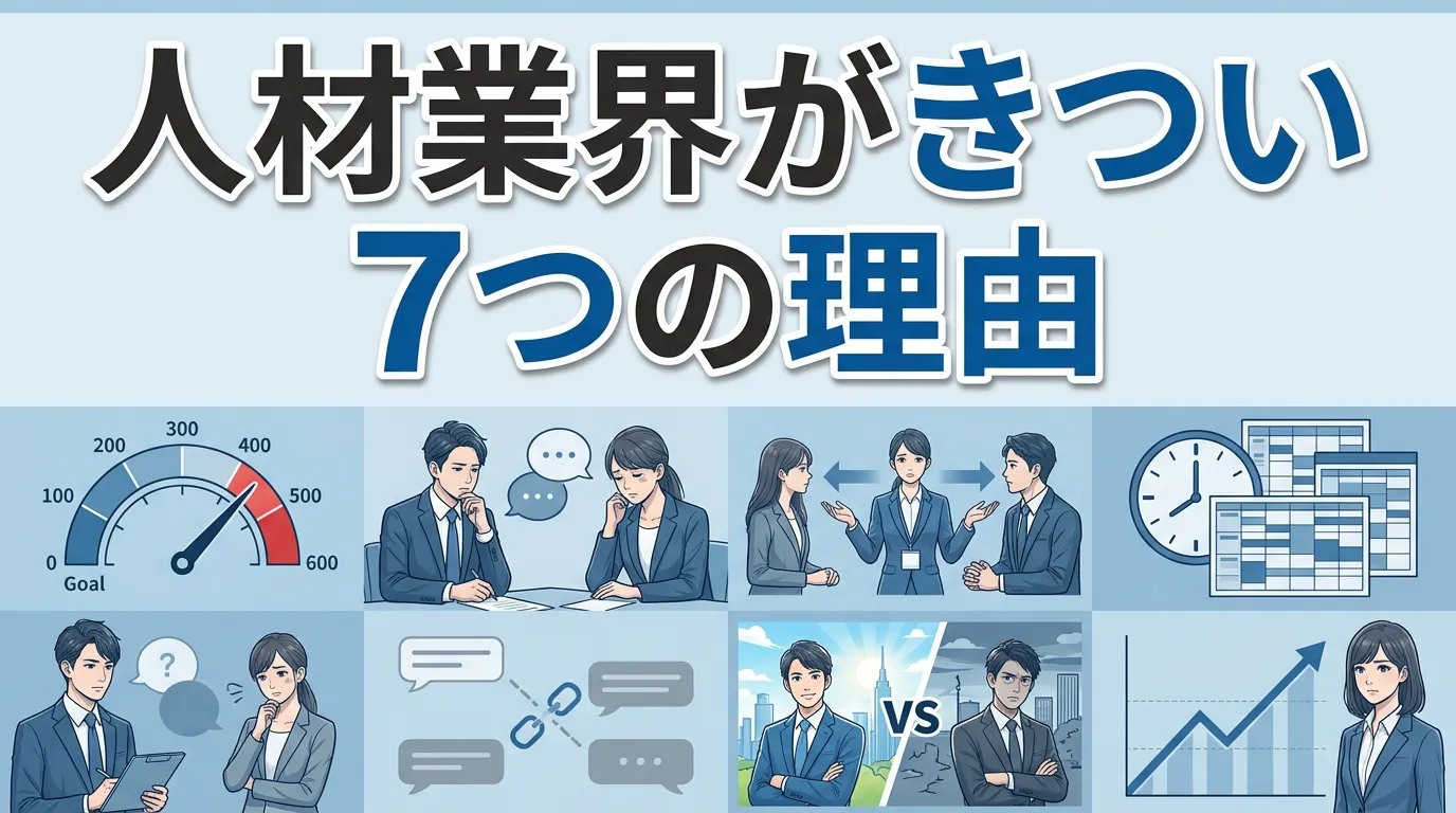 人材業界がきつい7つの理由