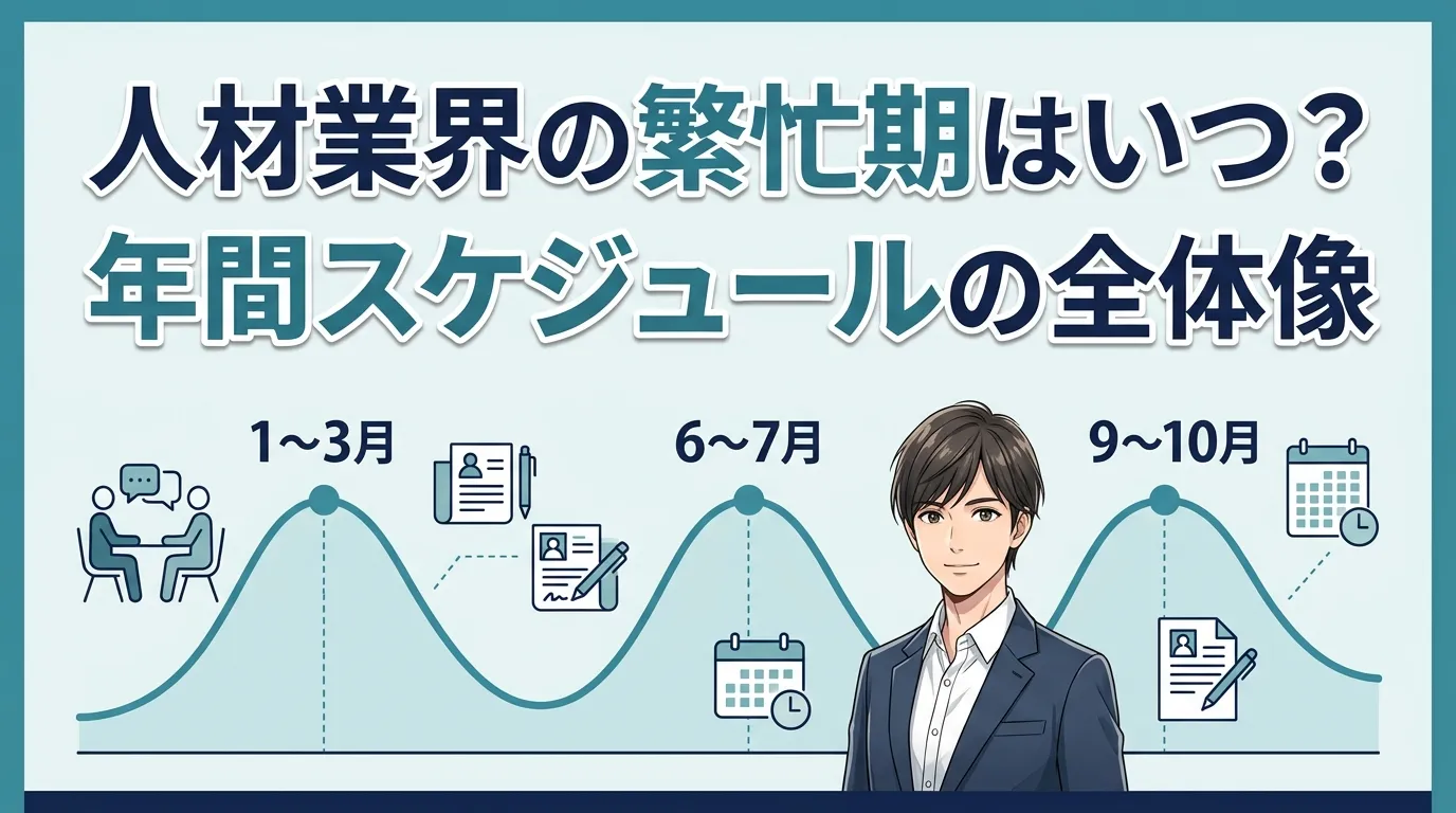 人材業界の繁忙期はいつ？年間スケジュールの全体像