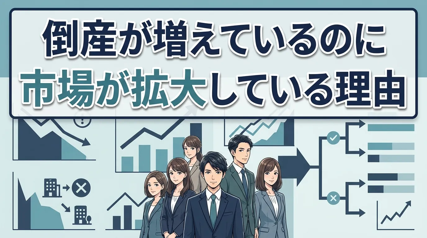 倒産が増えているのに市場が拡大している理由