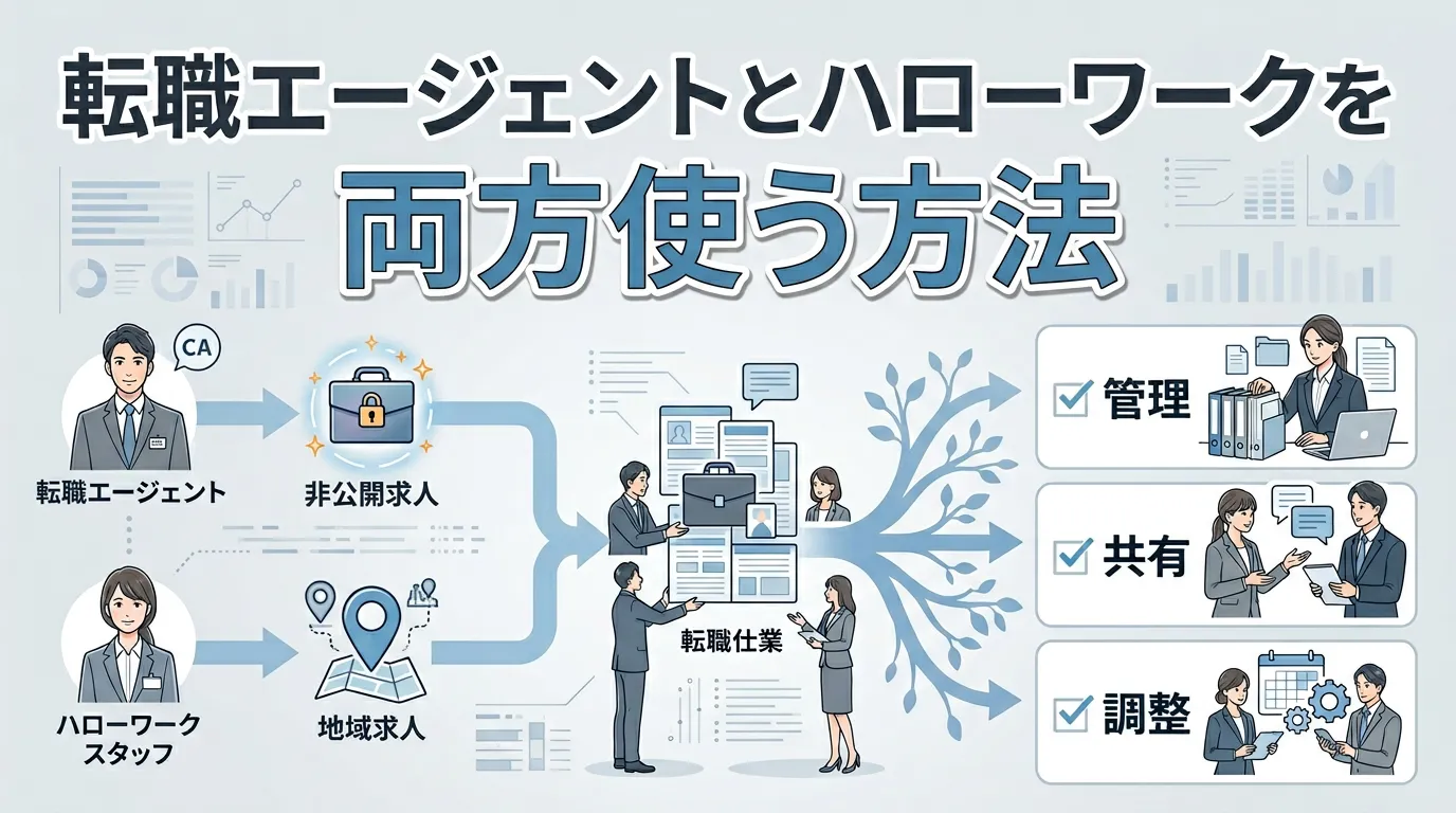 転職エージェントとハローワークを両方使う方法