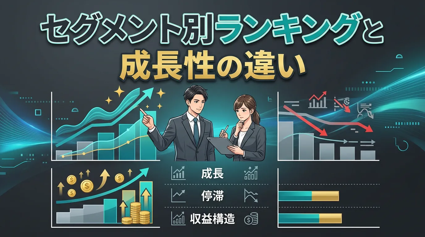 セグメント別ランキングと成長性の違い