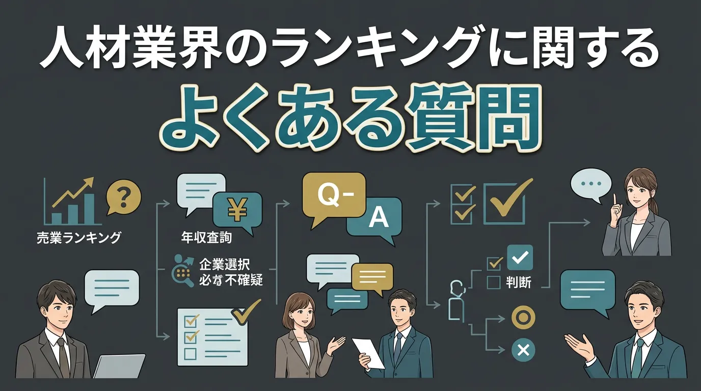 人材業界のランキングに関するよくある質問