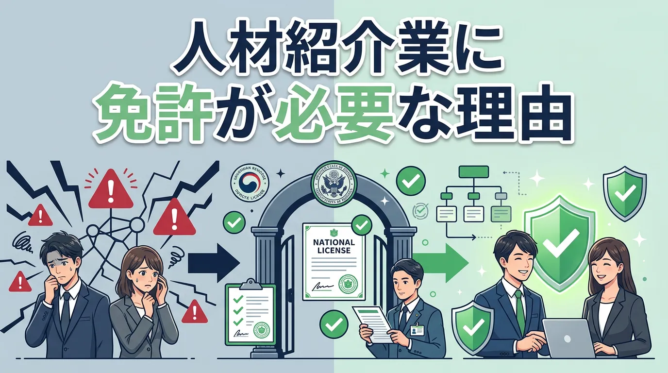 人材紹介業に免許が必要な理由