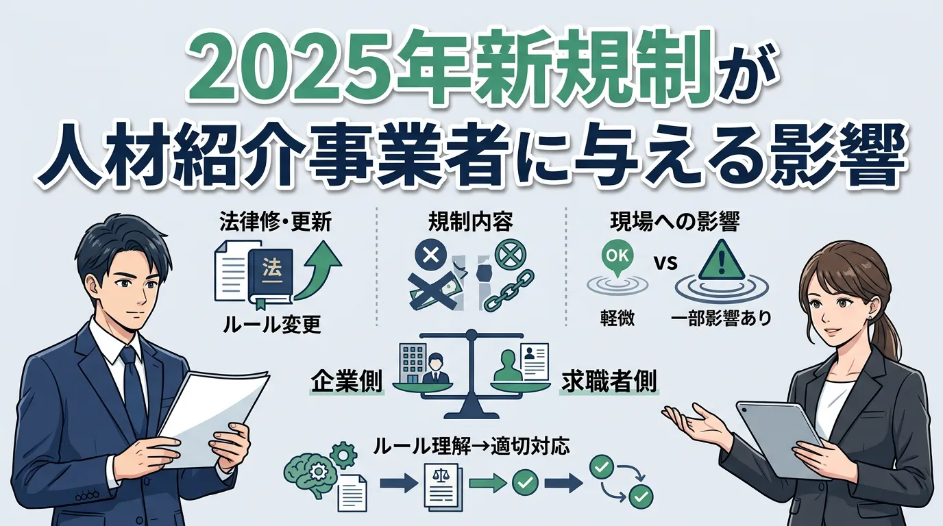 2025年新規制が人材紹介事業者に与える影響
