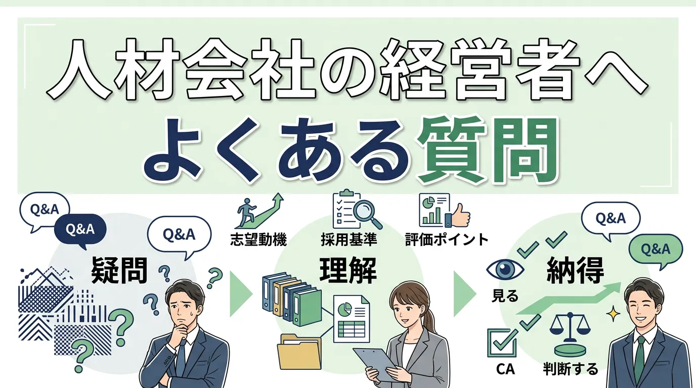 人材会社の経営者へよくある質問