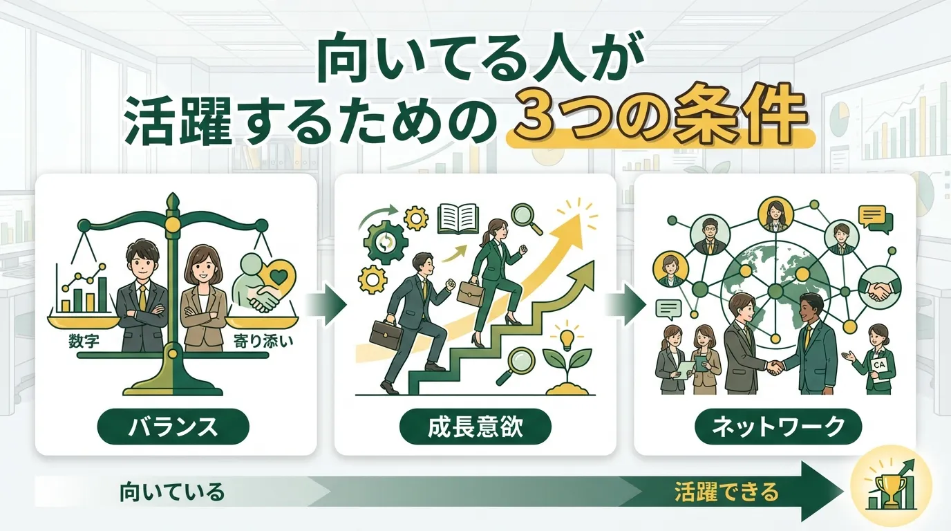 向いてる人が活躍するための3つの条件