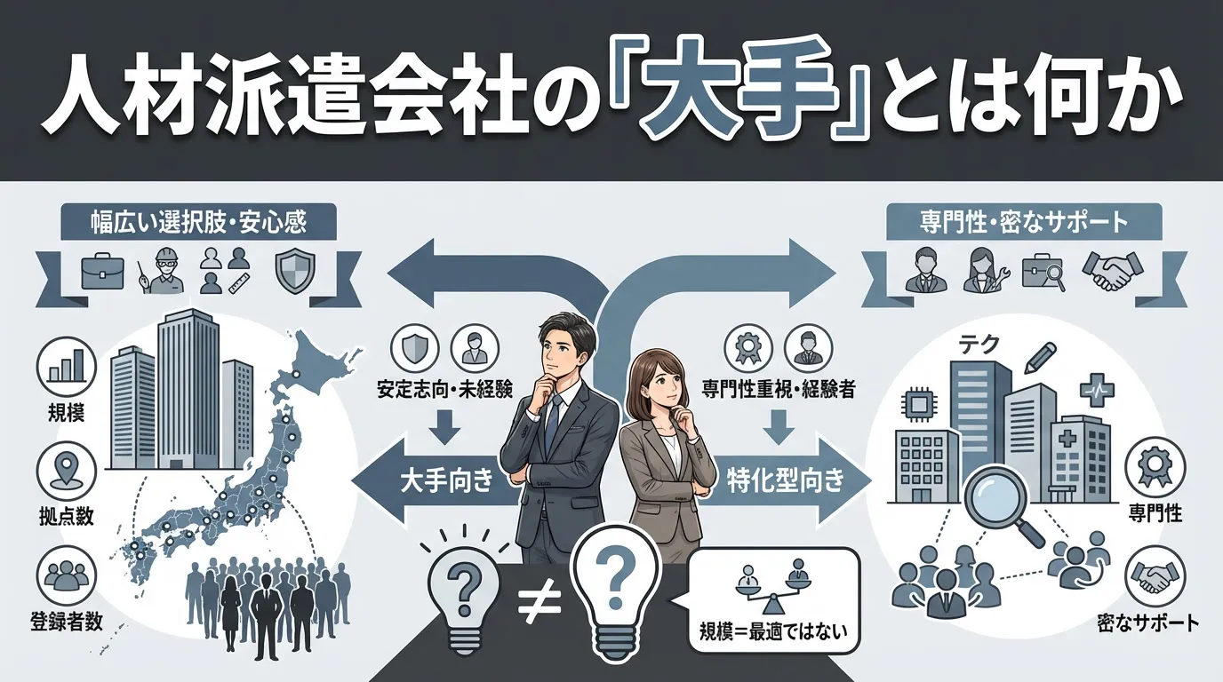 人材派遣会社の「大手」とは何か