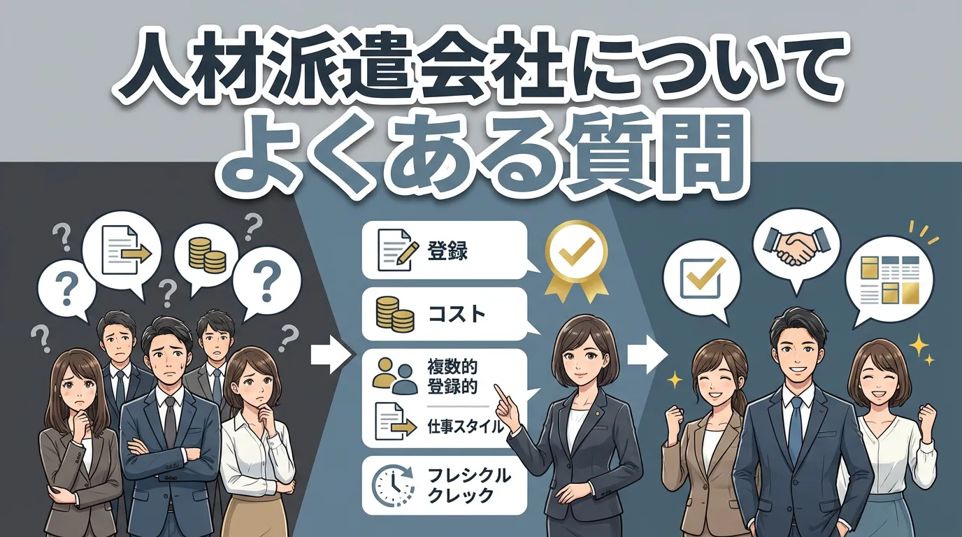 人材派遣会社についてよくある質問